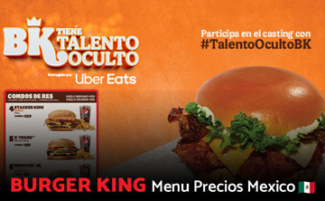 Precios Menú Burger King México 2024