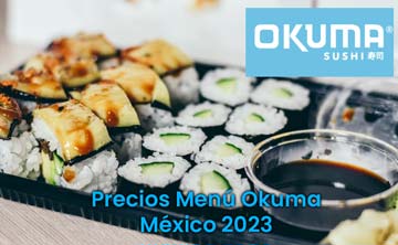 Precios Menú Okuma México 2024